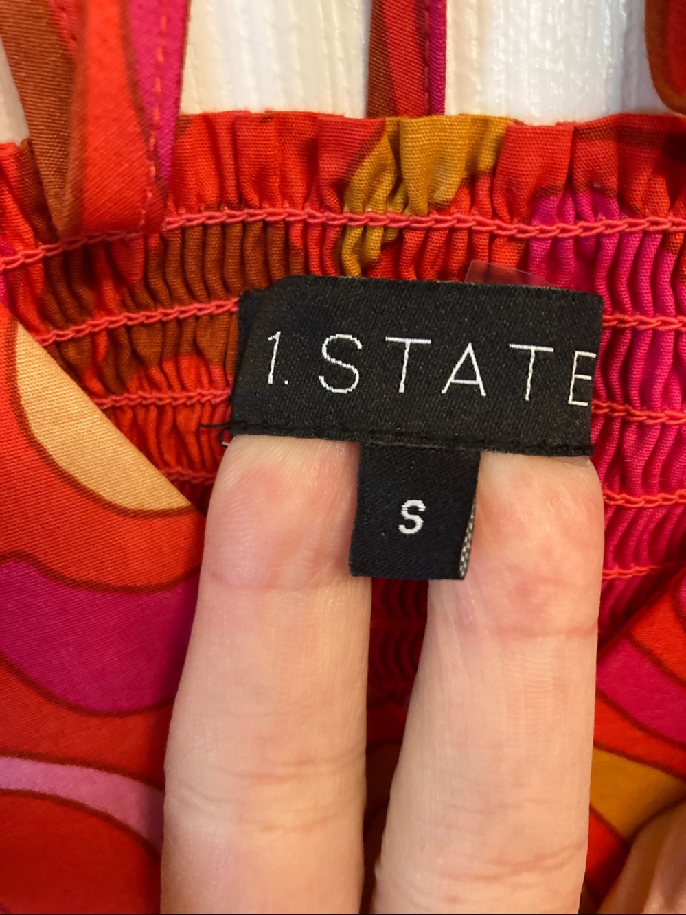 1.State Peasant Maxi Dress: Open Back - Picture 2 of 9